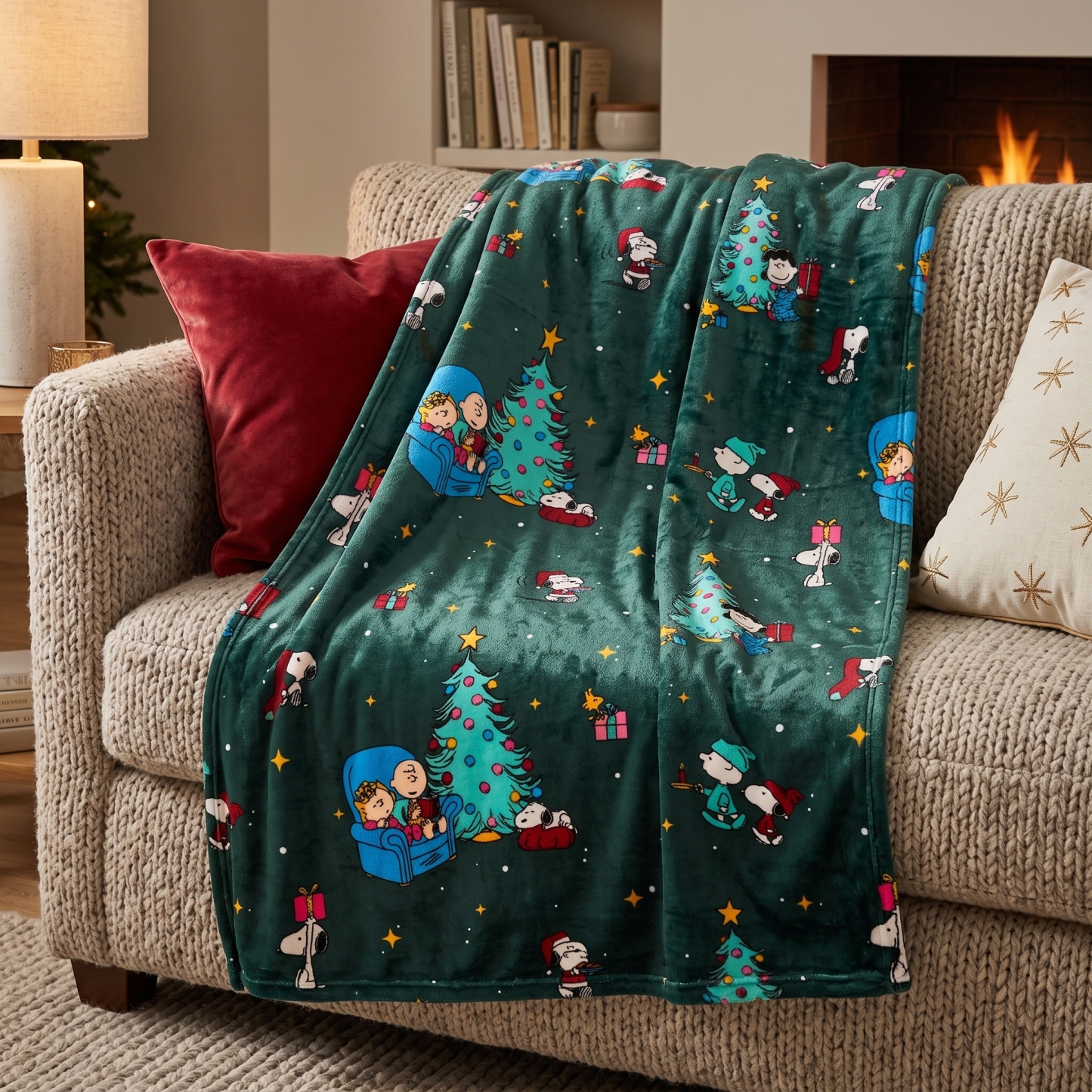 Snowman Winter Throw Blanket
