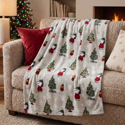 Snowman Winter Throw Blanket