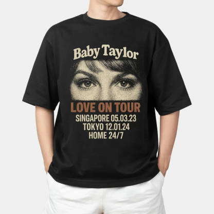 Custom Girlfriend Eyes Love on Tour Shirt