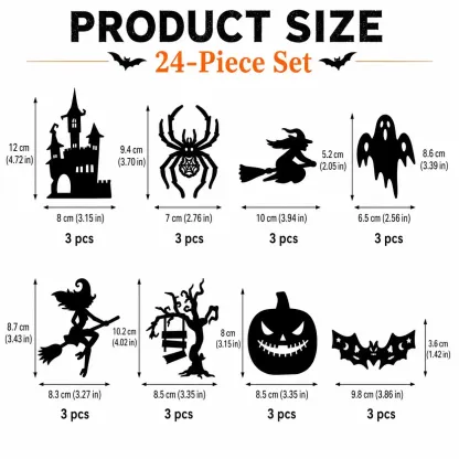 Halloween LED Silhouette Wall Light Stickers
