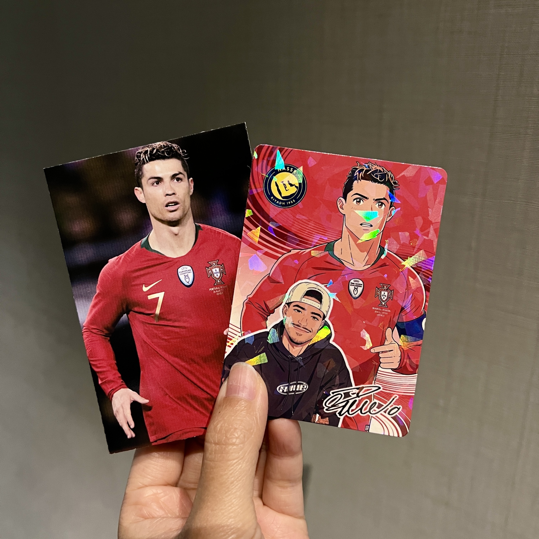 Anime Football Star Custom Trading Card – Personalized Fan Photo Collectible ⚽🎴✨