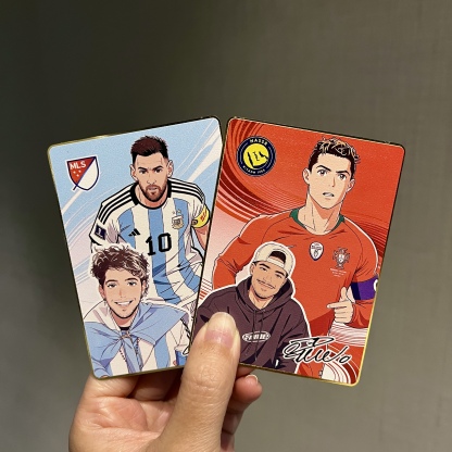 Anime Football Star Custom Trading Card – Personalized Fan Photo Collectible ⚽🎴✨