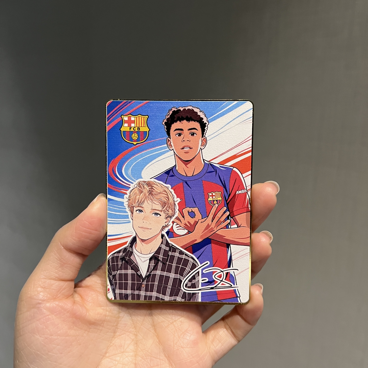 Anime Football Star Custom Trading Card – Personalized Fan Photo Collectible ⚽🎴✨