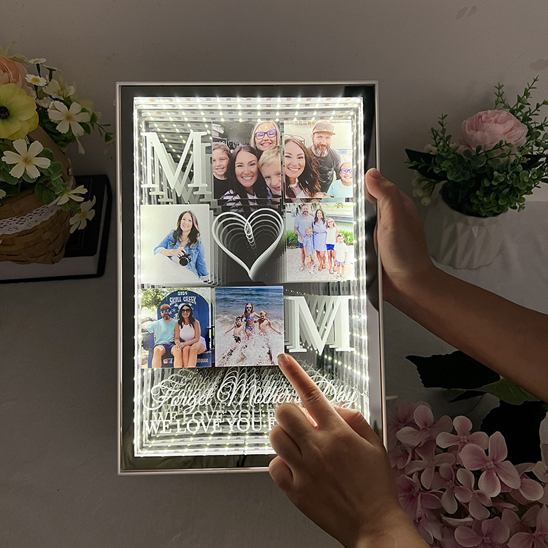 Custom Photo Infinity Mirror Light Box