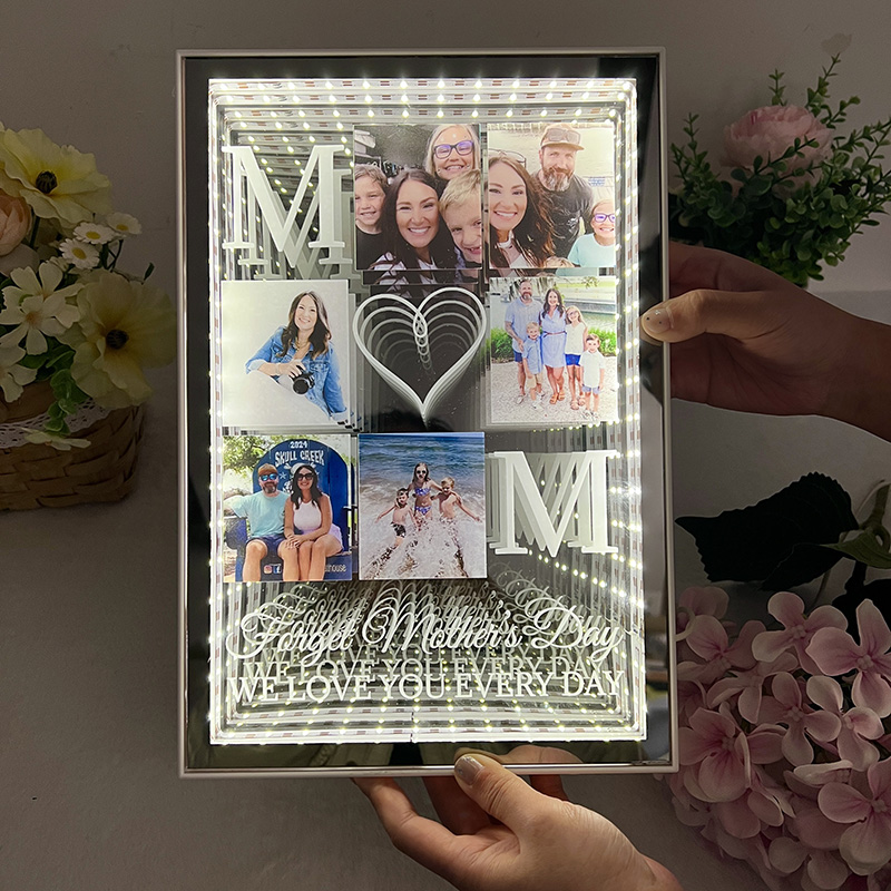 Custom Photo Infinity Mirror Light Box