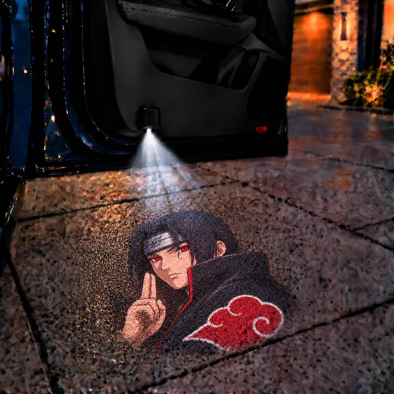 Ninja Anime Car Door Projector Lights – Character Welcome Lights