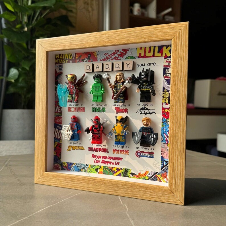 Brave Hero Frames - Custom Avenger Dad Gift Box
