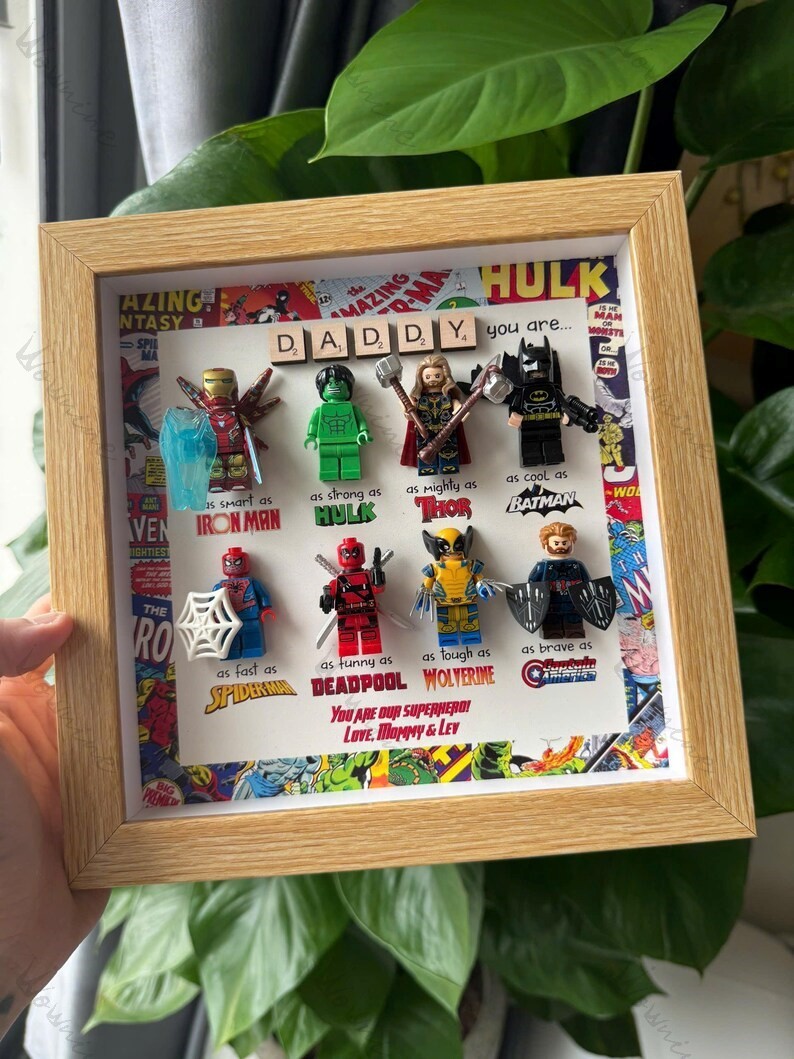 Brave Hero Frames - Custom Avenger Dad Gift Box