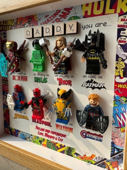 Brave Hero Frames - Custom Avenger Dad Gift Box