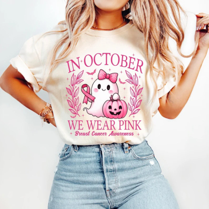 In October We Wear Pink T-shirt