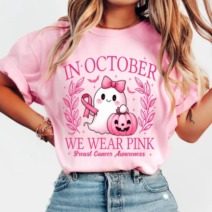 In October We Wear Pink T-shirt