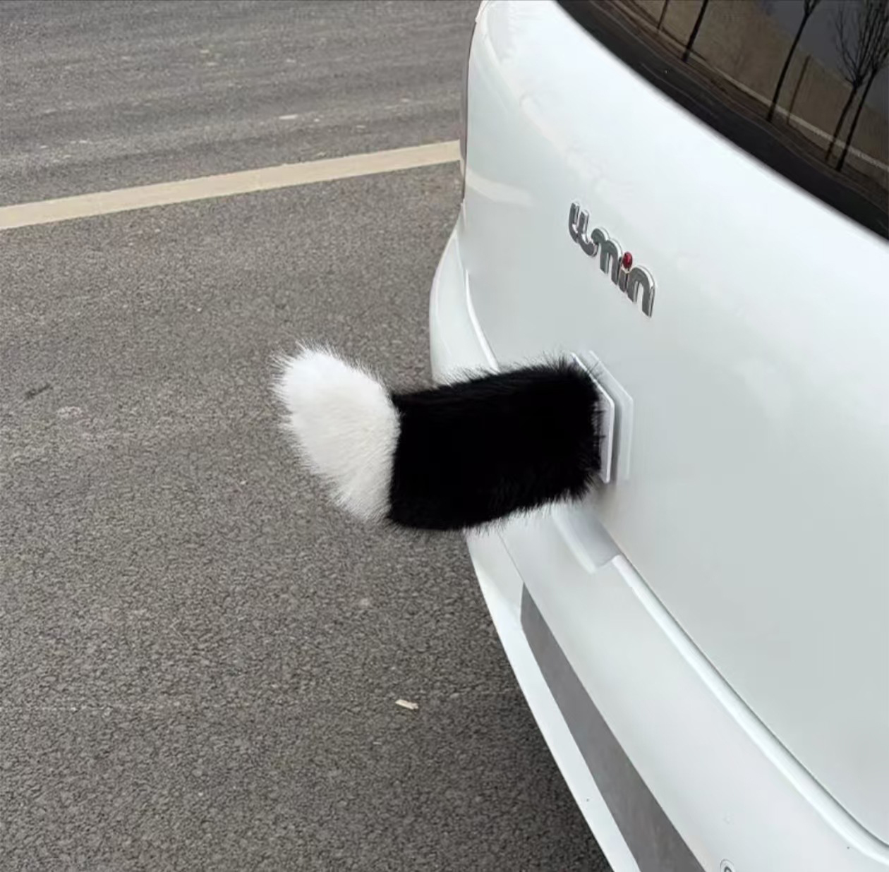 Electric Car Tail Ornament – Moving Animal Tail Decoration for Vehicles