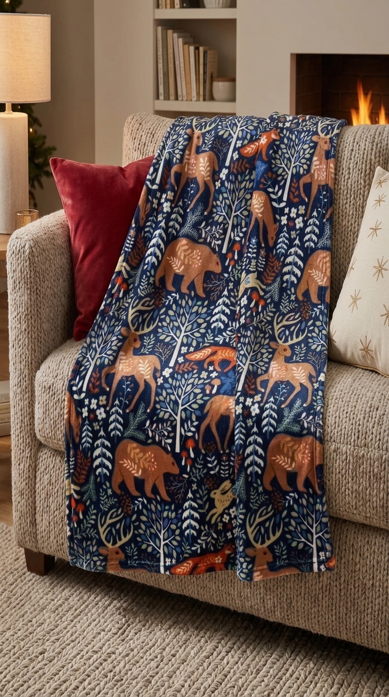 Soft & Cozy Christmas Nutcracker Throw Blanket
