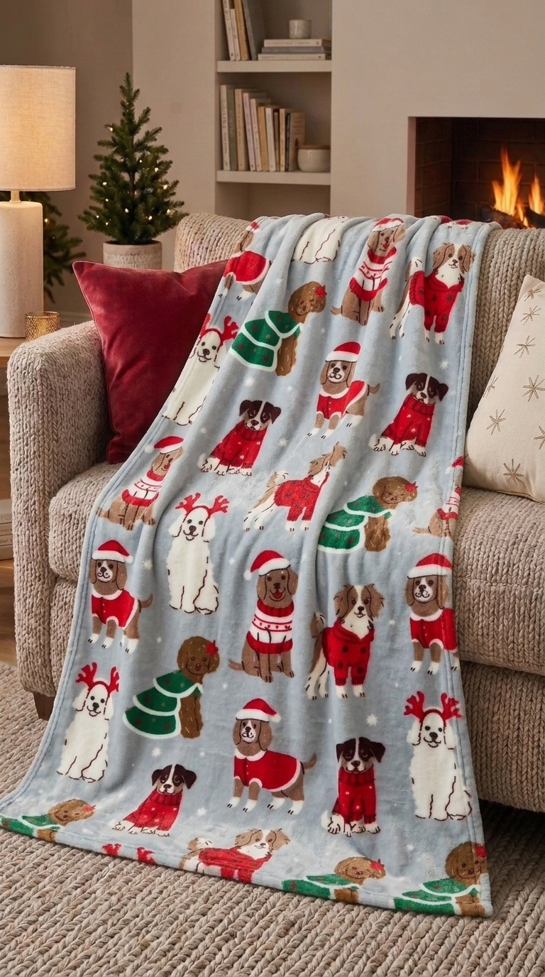 Soft & Cozy Christmas Nutcracker Throw Blanket