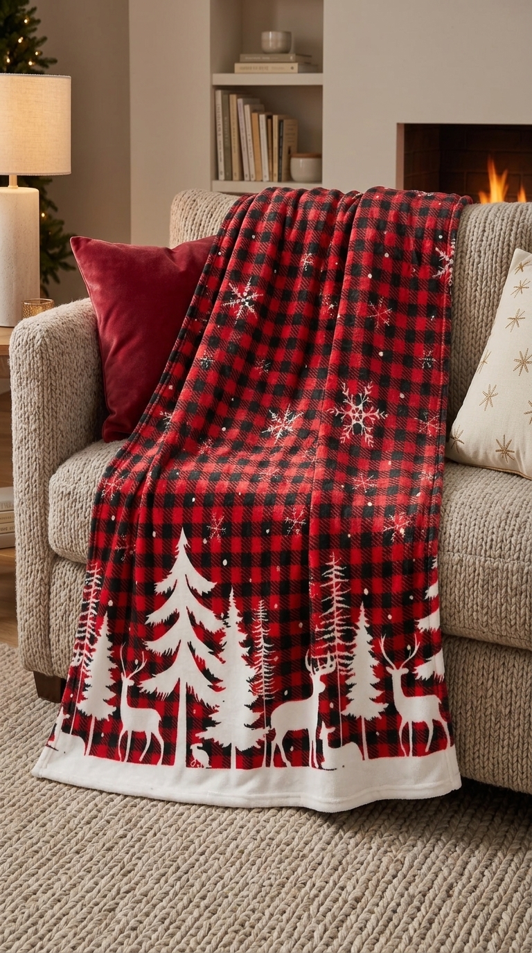 Soft & Cozy Christmas Nutcracker Throw Blanket