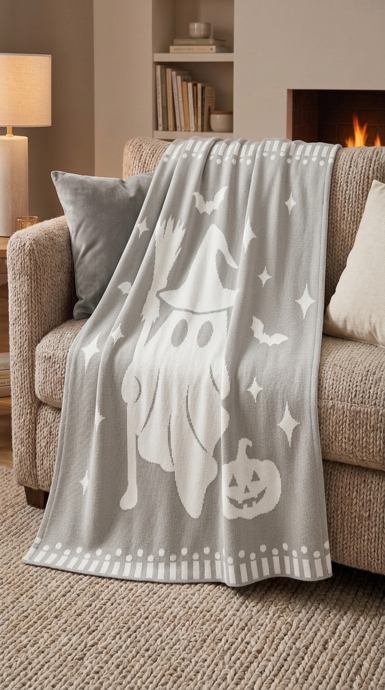 Halloween-themed blanket