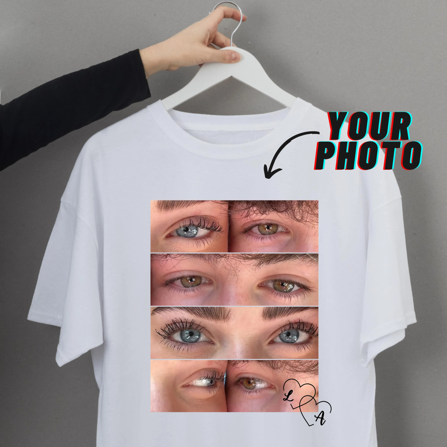 Personalized Eyes Shirt for Couple