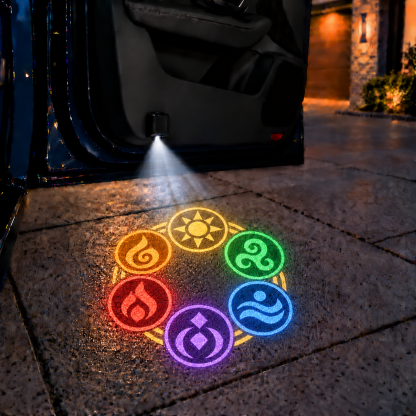 Fantasy Adventure Car Door Projector Lights – Heroic Symbol Welcome Lights