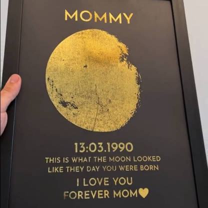 Custom Moon Phase With Custom Text - Commemorative Gift
