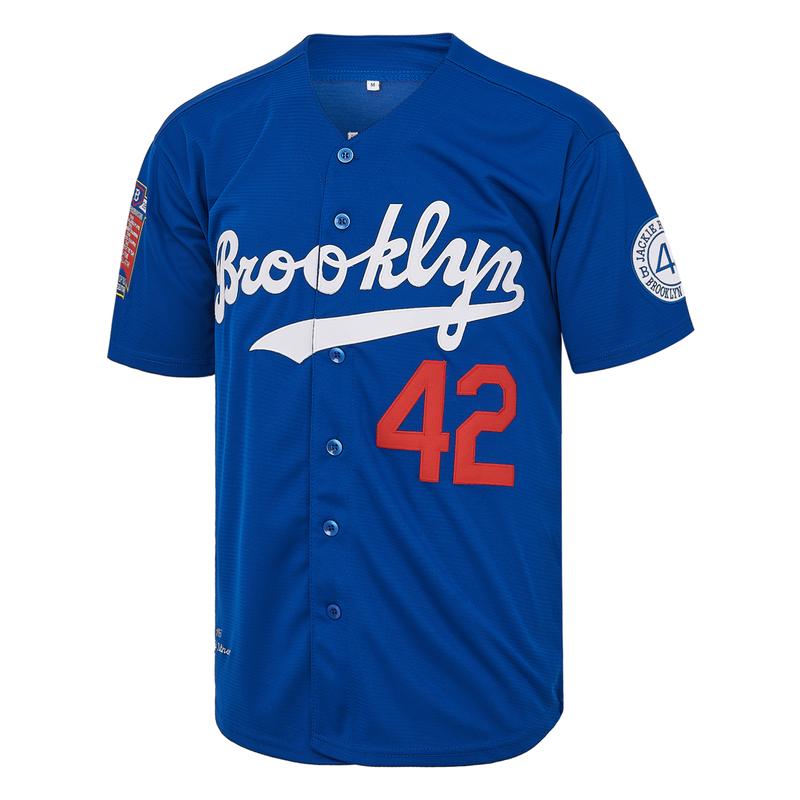 Brooklyn 42 Robinson Baseball Jersey – Legend Vintage with Embroidered Patches