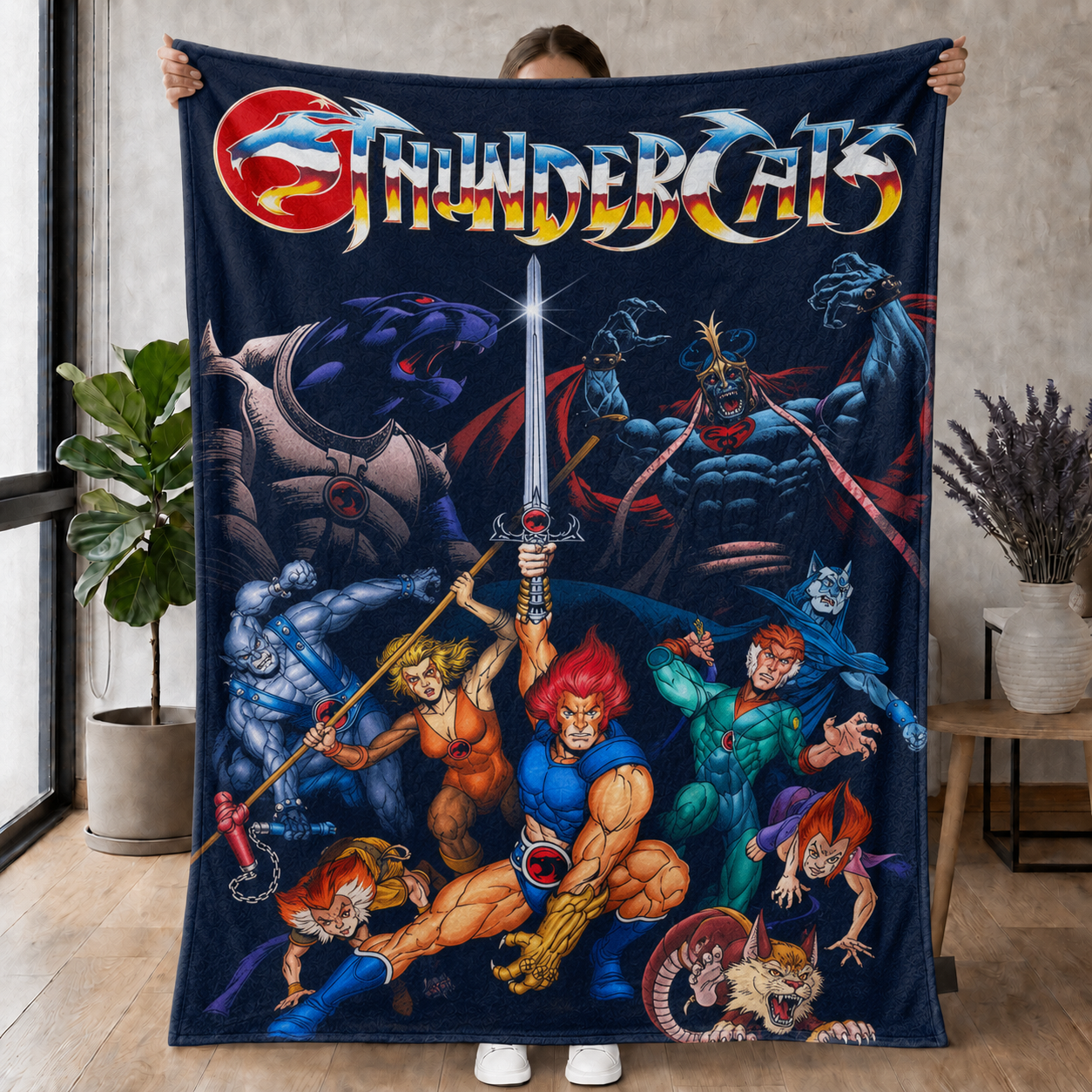 Ninja Team Anime Throw Blanket