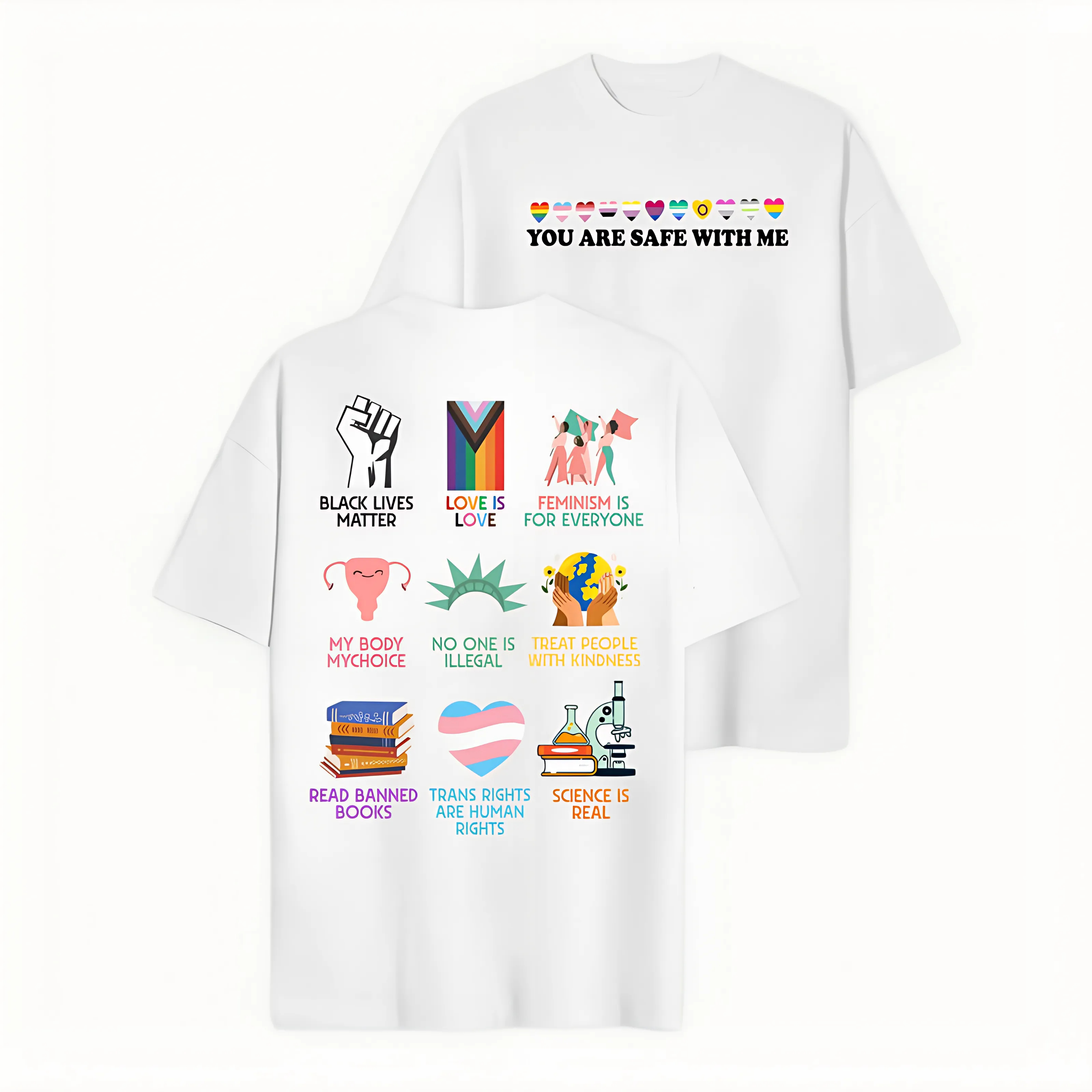 Human rights shirt, You are safe with me T-shirt/Sweatshirt/Hoodie