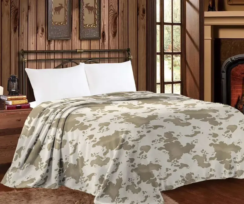  Super Soft Cow Print Blanket