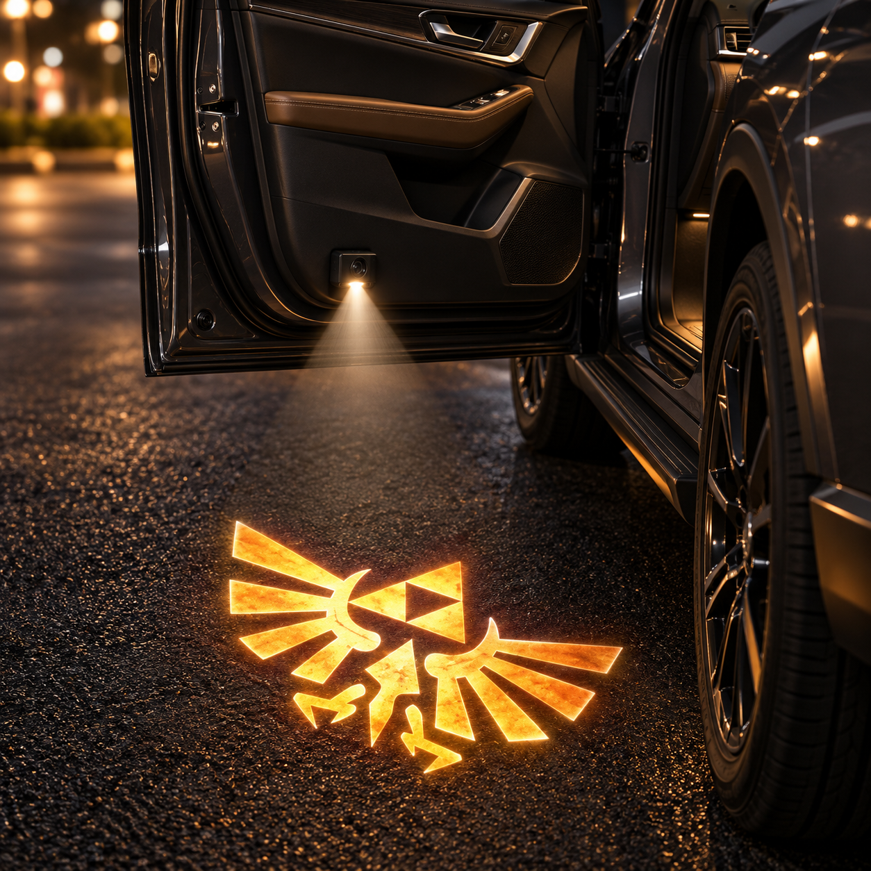 Fantasy Adventure Car Door Projector Lights – Heroic Symbol Welcome Lights