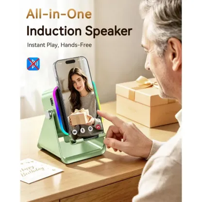 5-in-1 Multifunctional Phone Stand with Wireless Speaker