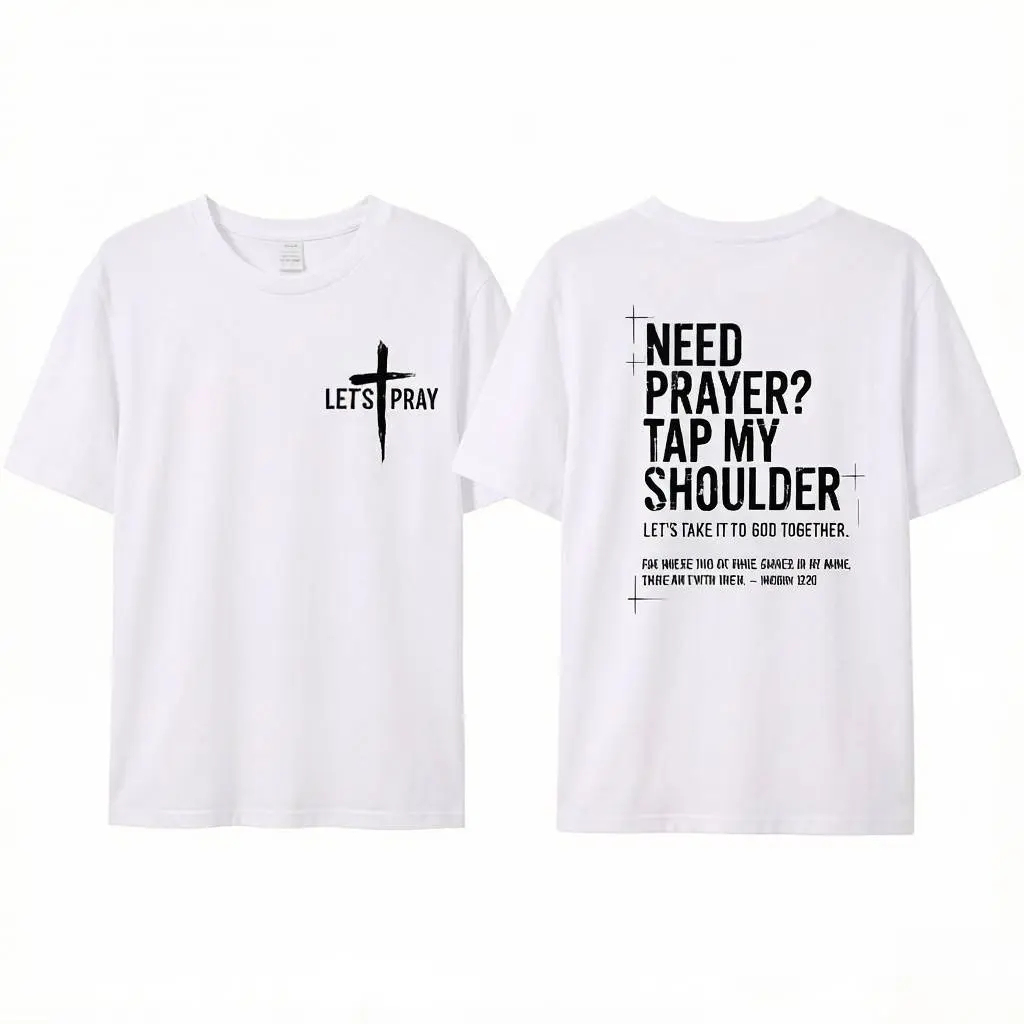 Need Prayer Hoodie - Tap My Shoulder Let’s Pray Christian Faith Sweatshirt