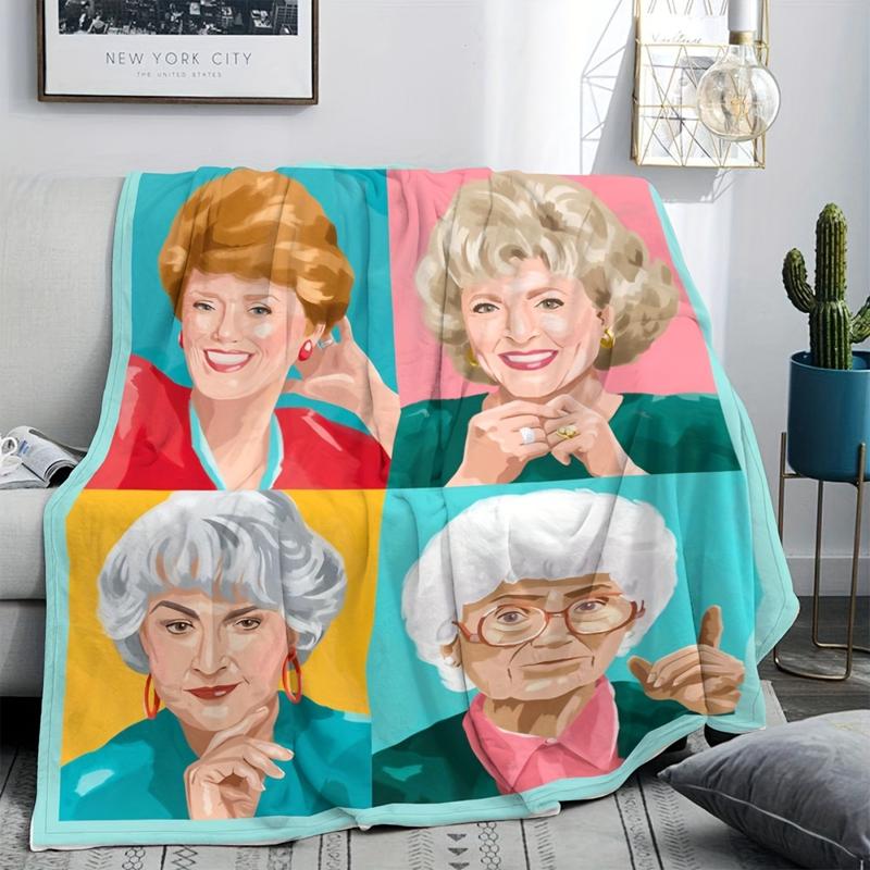 Four Fabulous Ladies Retro Pop Art Blanket