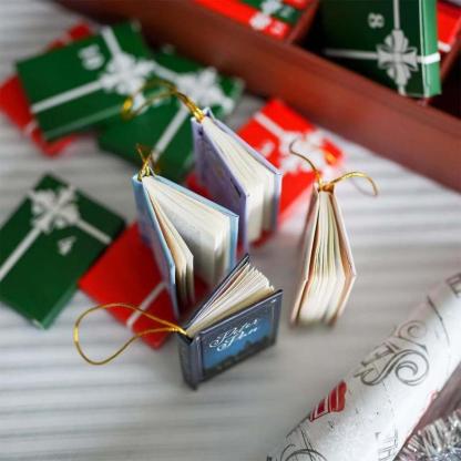 Mini Book Ornament Advent Calendar – 24-Day Christmas Countdown for Book Lovers