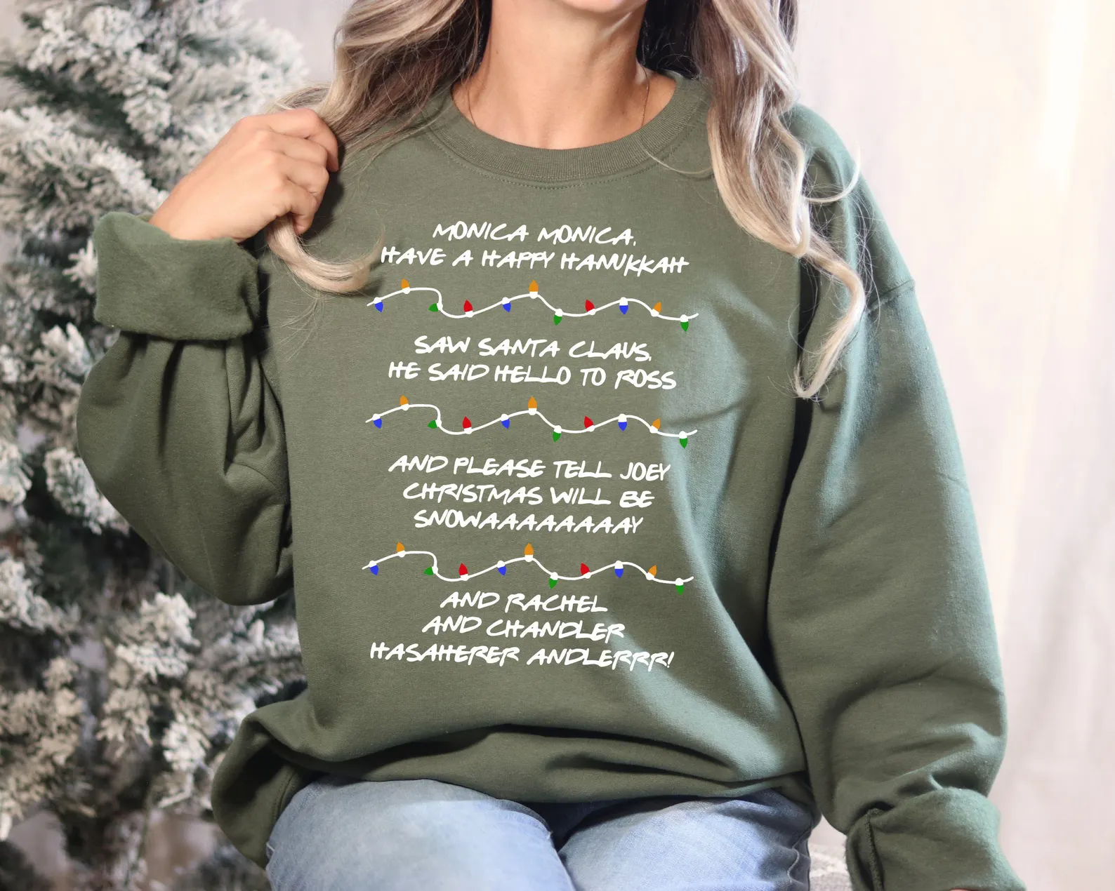 Monica Hanukkah Christmas T-shirt