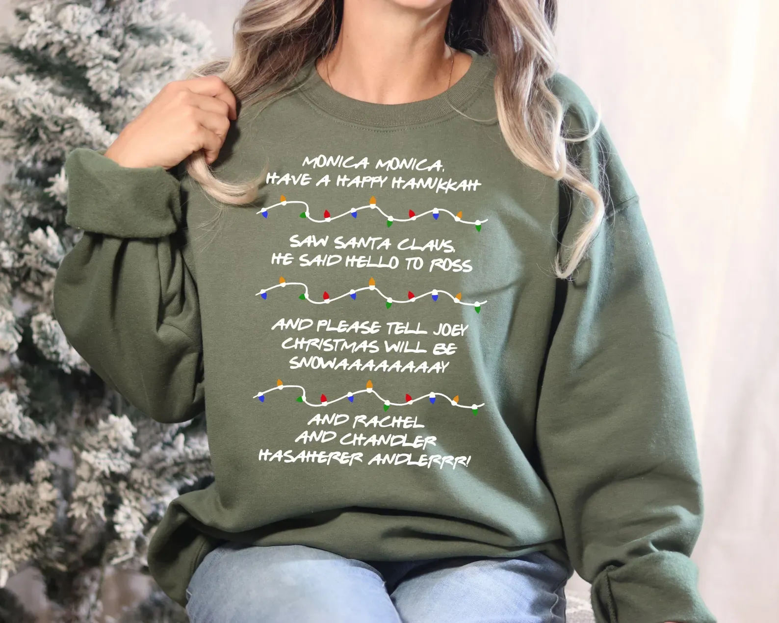 Monica Hanukkah Christmas T-shirt