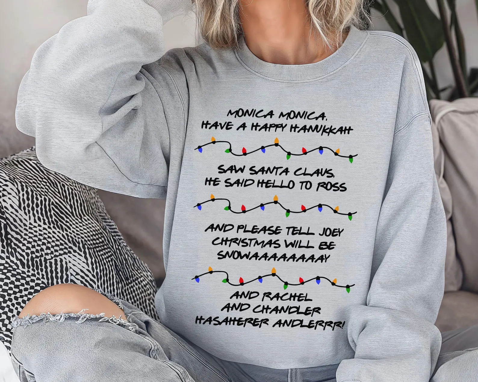 Monica Hanukkah Christmas T-shirt