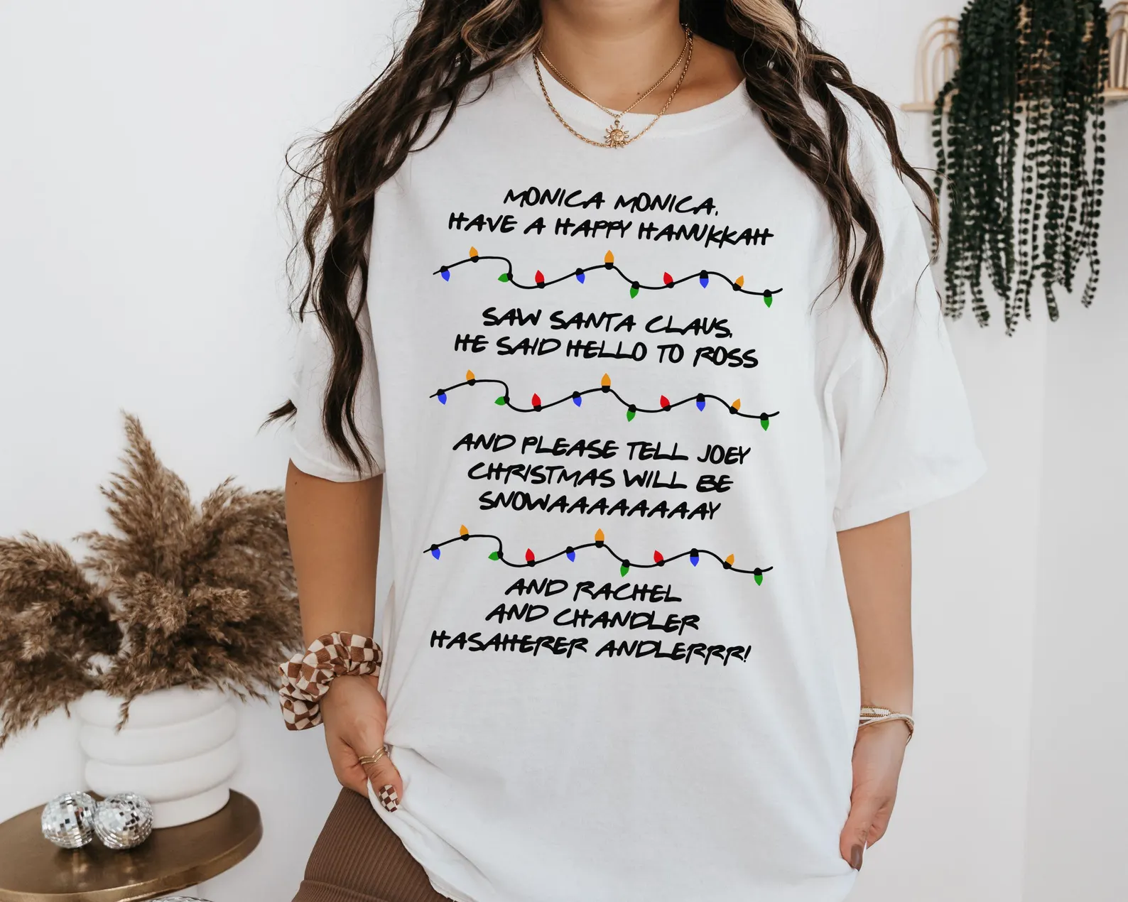 Monica Hanukkah Christmas T-shirt