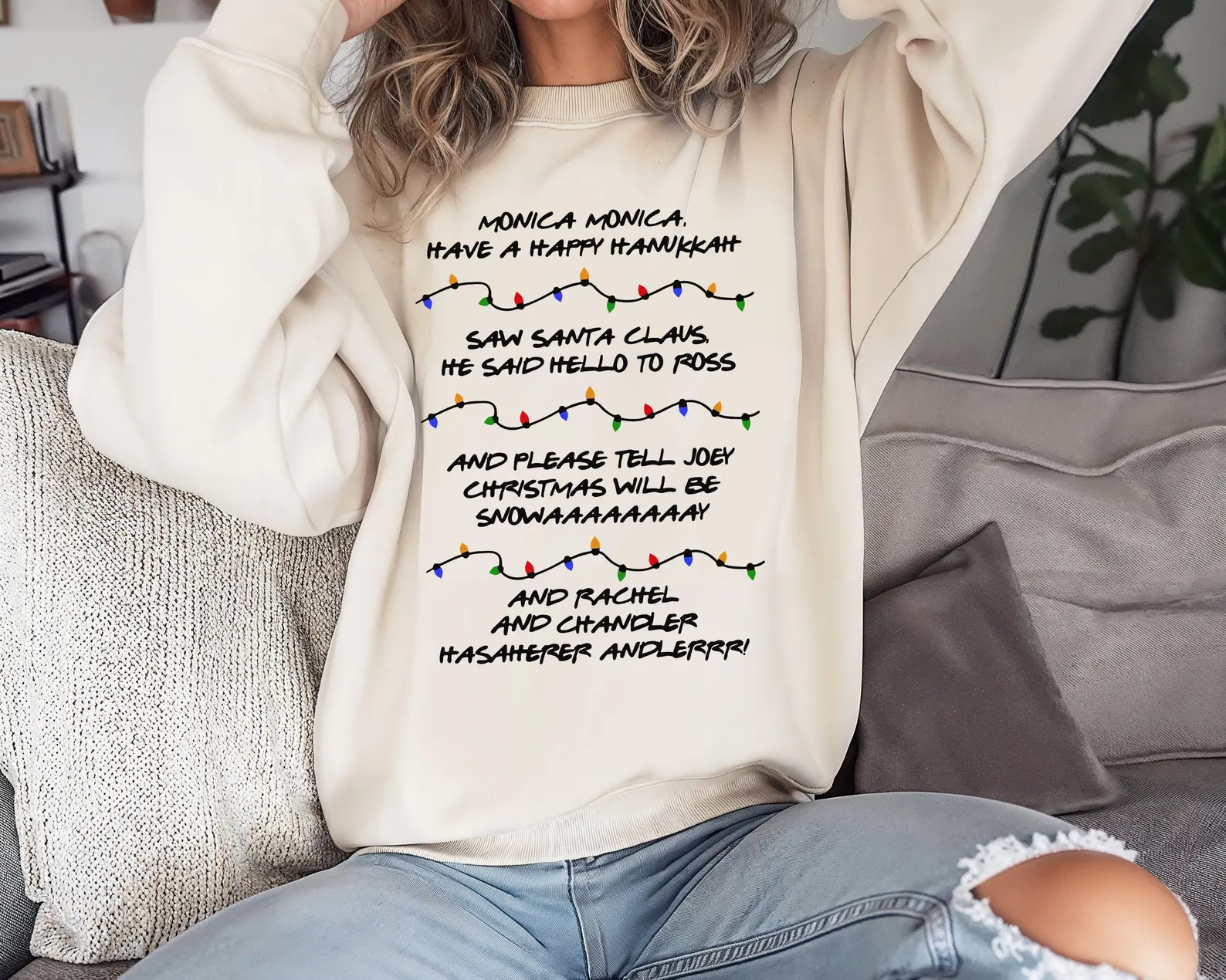 Monica Hanukkah Christmas T-shirt