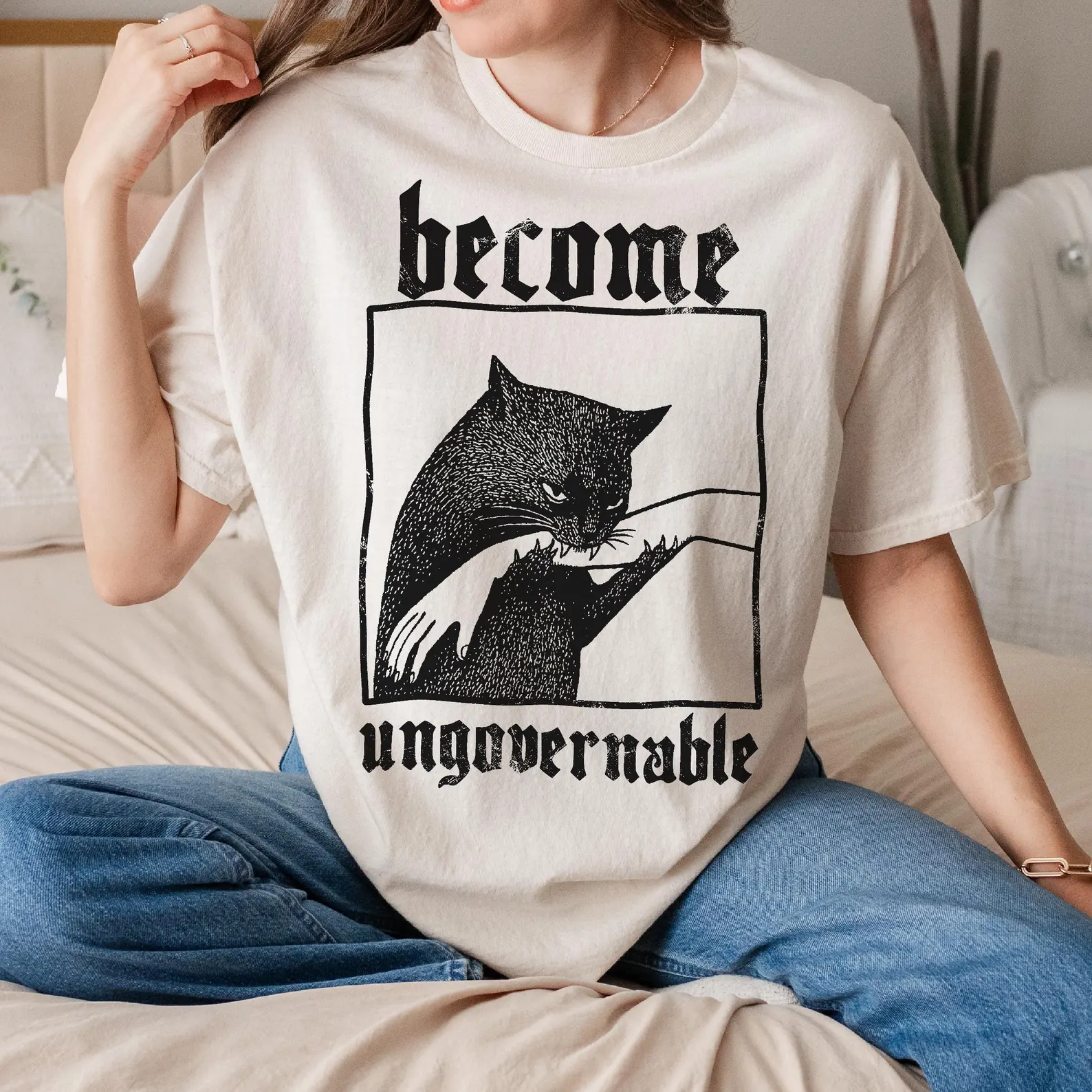 Become Ungovernable Funny Cat T-Shirt 