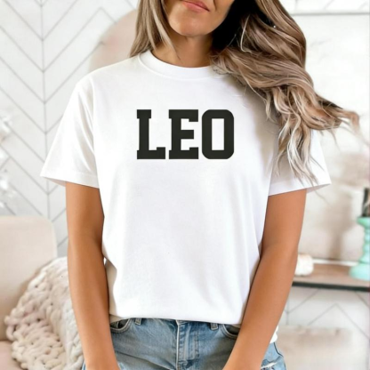 Twelve Zodiac Signs Simple Print T-shirt