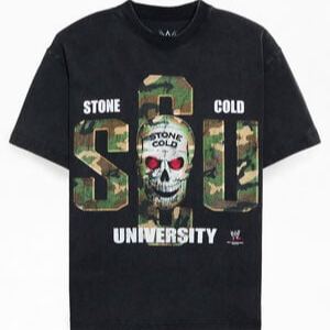 PacSun Men's WWE School Of Hard Knocks Stone Cold T-Shirt