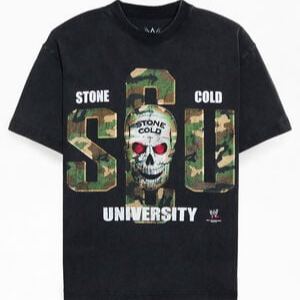PacSun Men's WWE School Of Hard Knocks Stone Cold T-Shirt