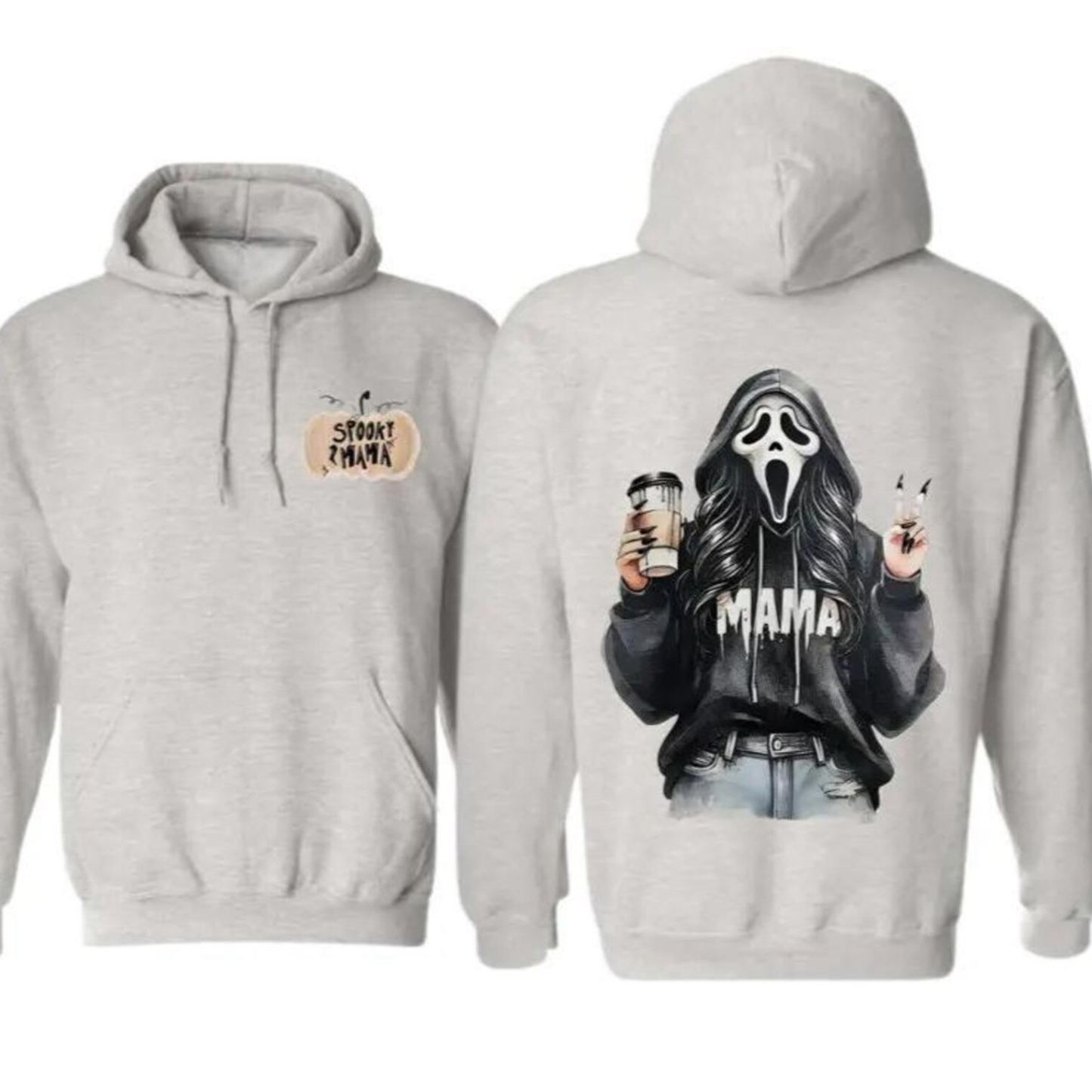 Mom's Ghost Coffee Halloween Hoodie