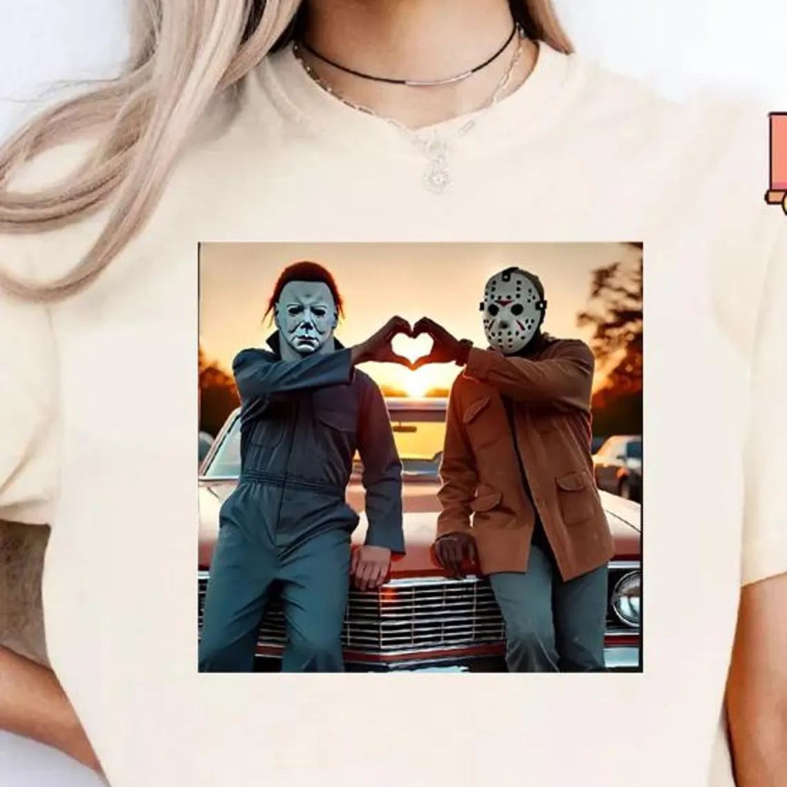 90s Heart Hands Halloween T-Shirt