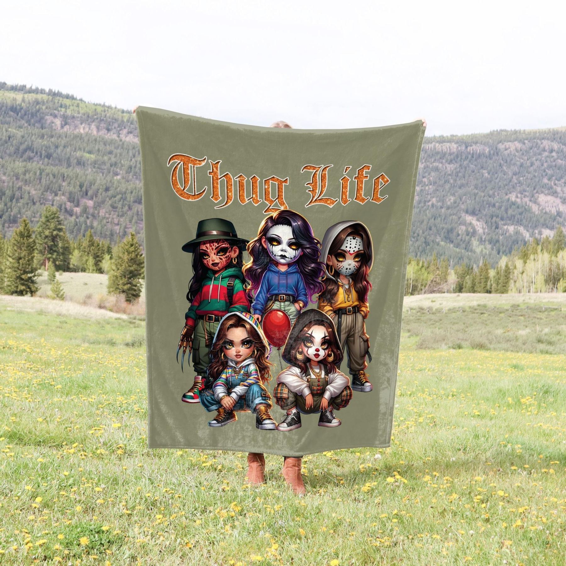 [Copy]Spooky Halloween Throw Blanket