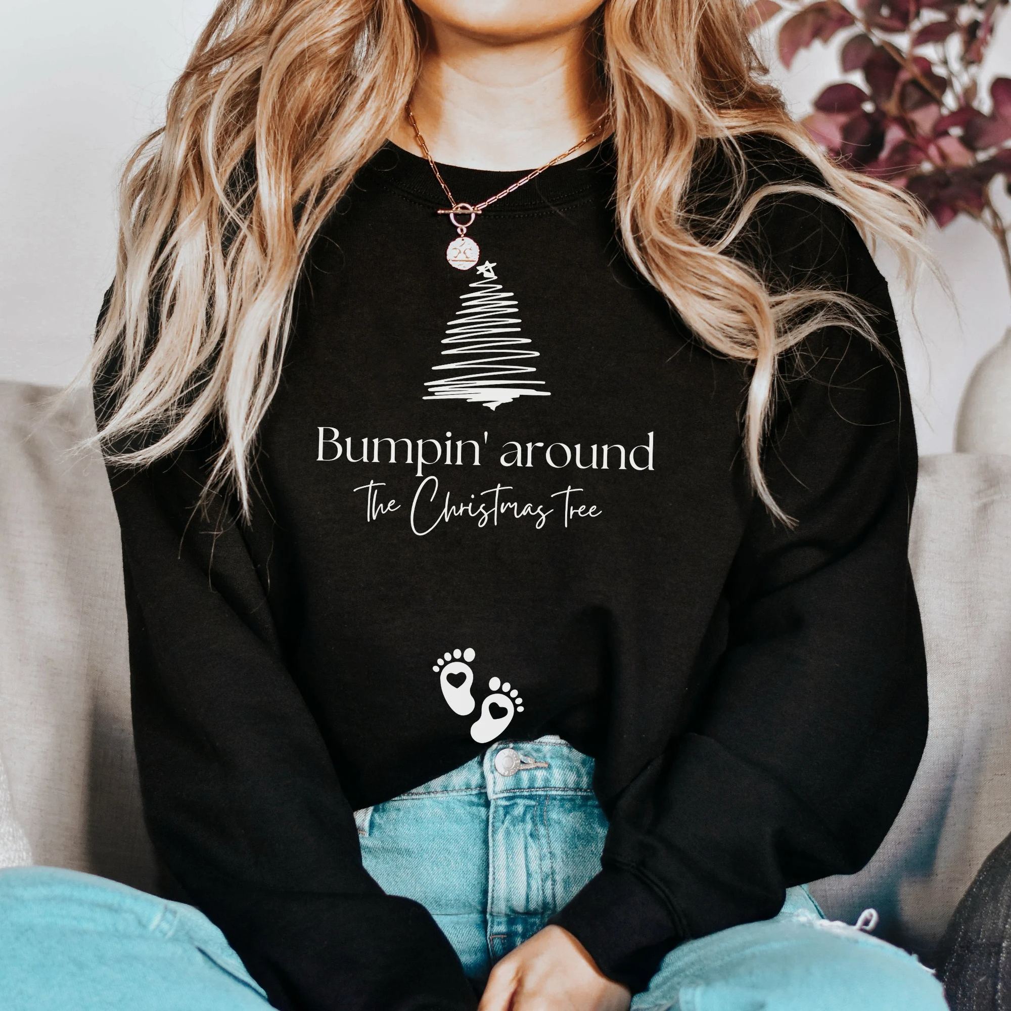 Christmas Pregnancy Announcement Sweatshirt