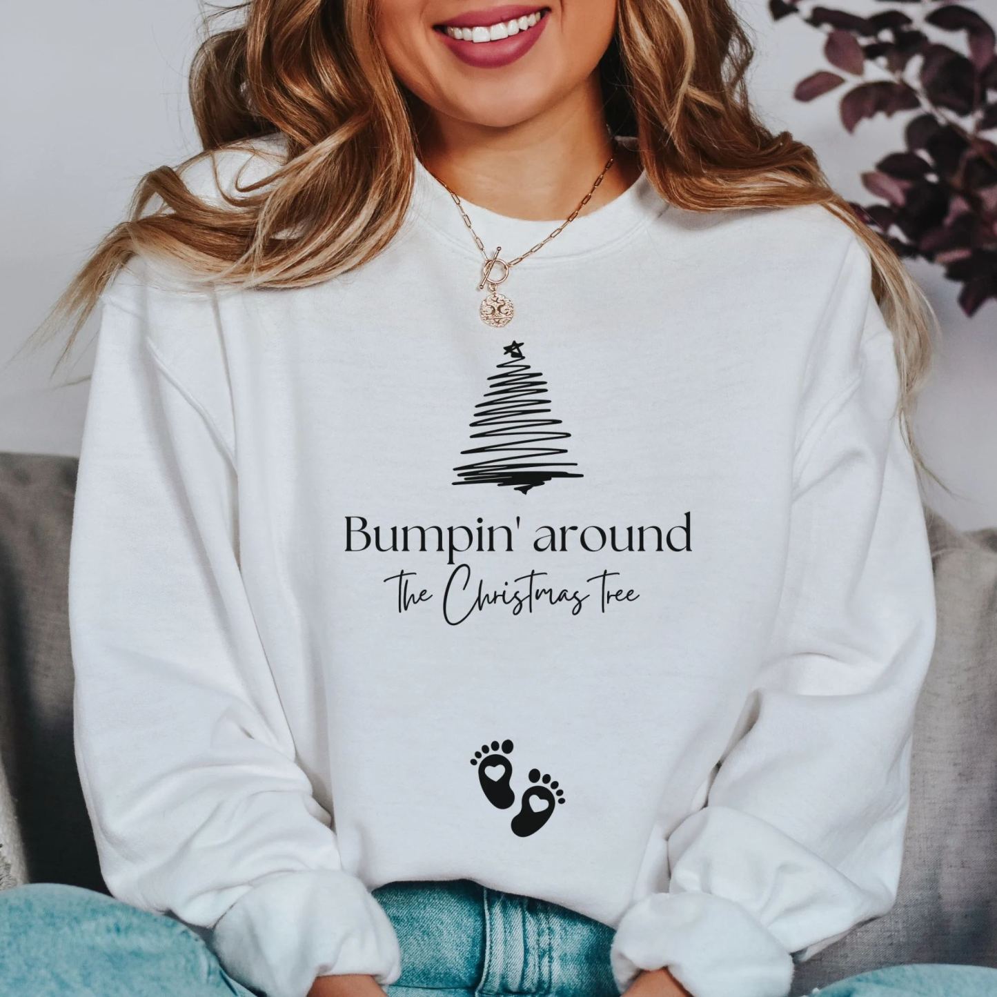 Christmas Pregnancy Announcement Sweatshirt
