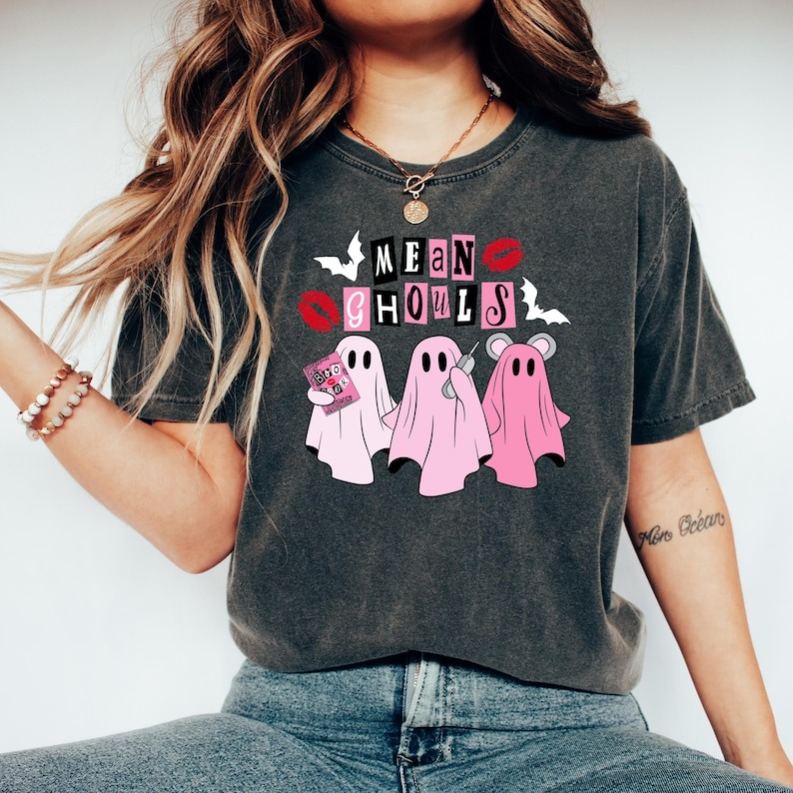 [Copy]In October We Wear Pink Horror Halloween Breast Cancer T-Shirt