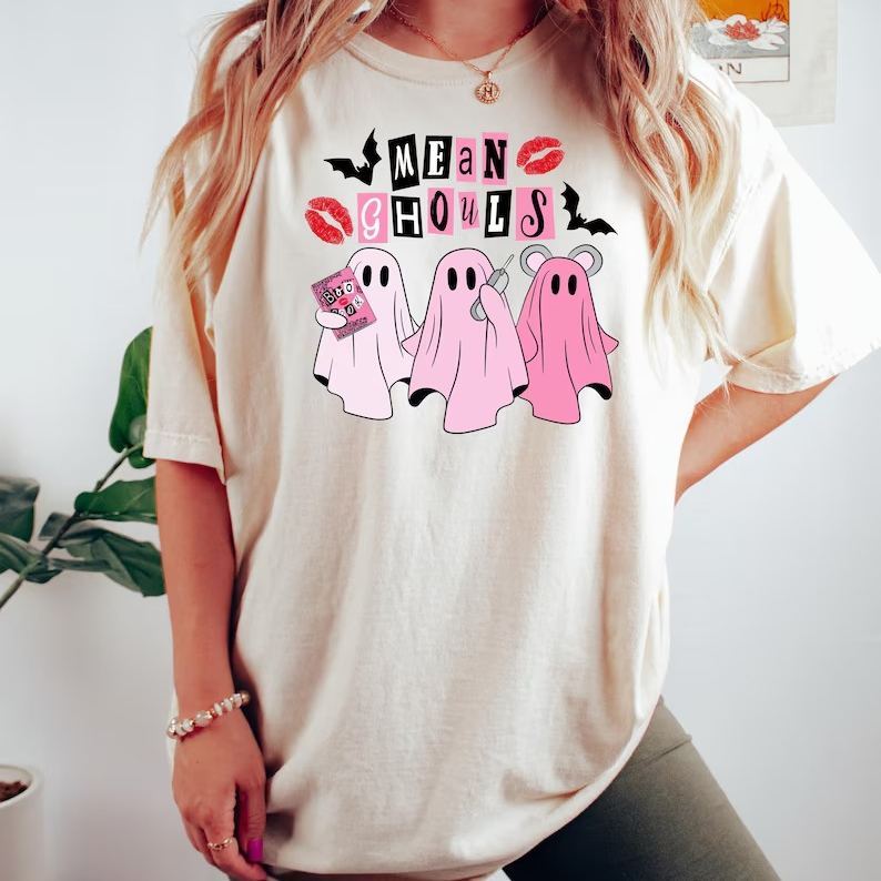 [Copy]In October We Wear Pink Horror Halloween Breast Cancer T-Shirt