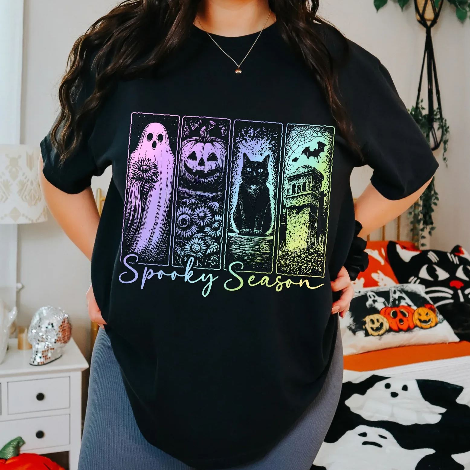 Vintage Halloween Spooky Season T-Shirt