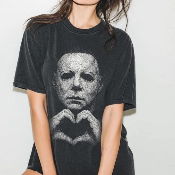 Michael Myers Heart Halloween T-Shirt
